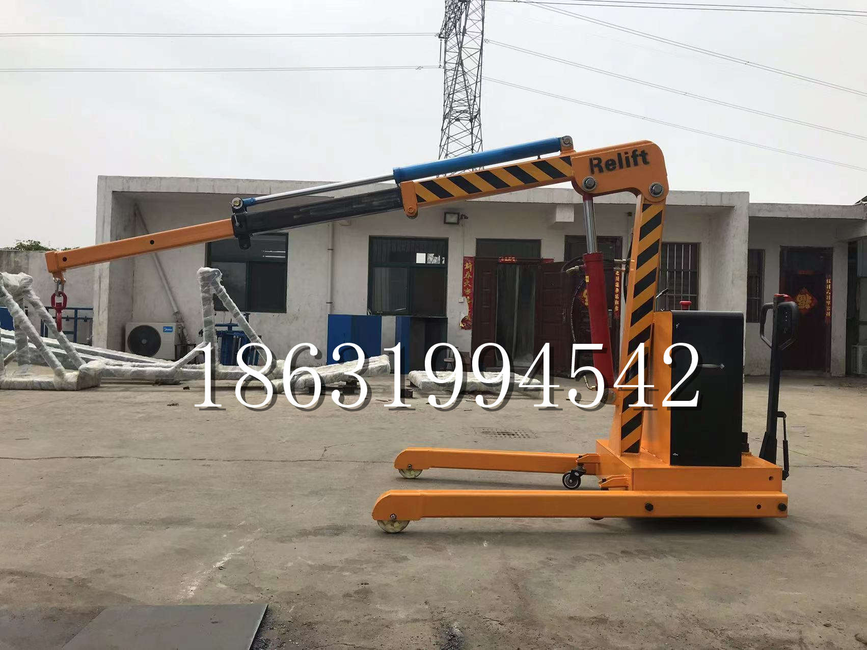 平城区久征定做3吨三轮随车吊 农用园林绿化移树吊 平板工程用小吊机